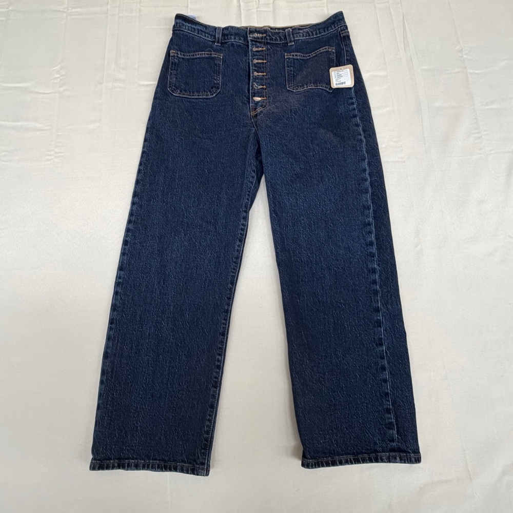 Levi’s Ribcage Straight Ankle Women’s Sz 32 Casual Boho Preppy - Picture 2 of 7